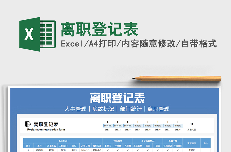 2025年离职登记表