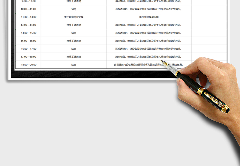 2025年物业秩序维护员工每日工作流程