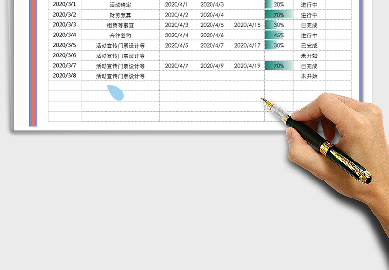 2025年工作计划表-及统计模板