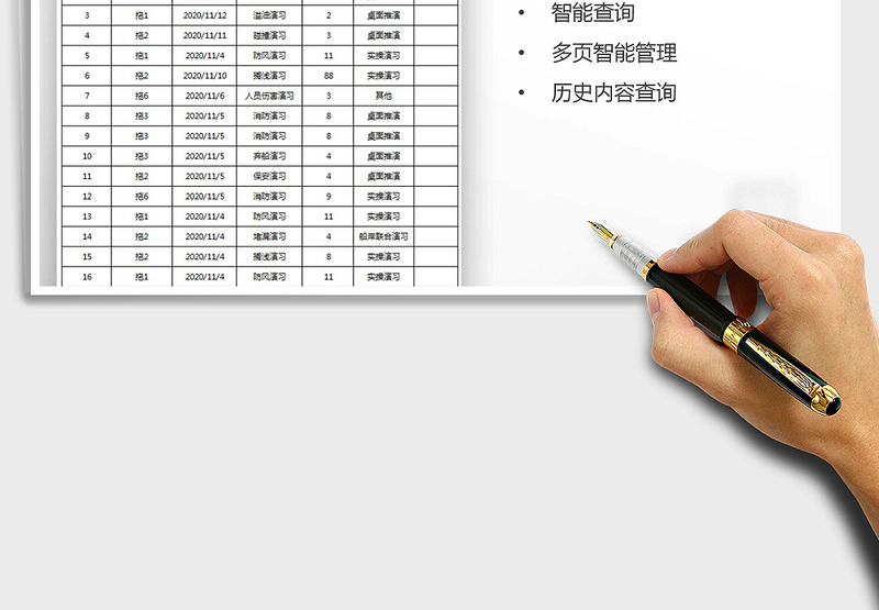 2025年应急演习登记查询管理