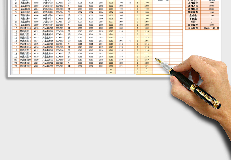 2024年仓库出入库存台账