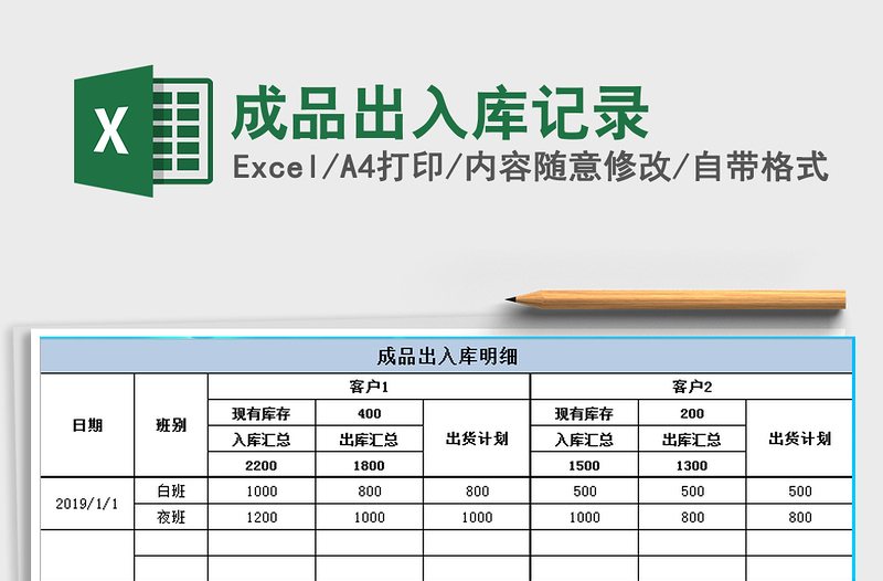 2025年成品出入库记录