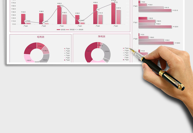 2025年可视化财务利润分析表
