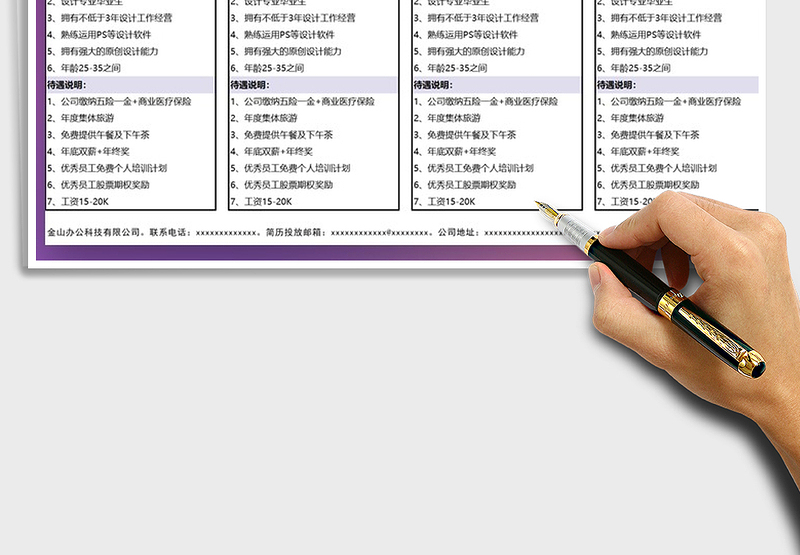 2025年人力资源招聘计划表