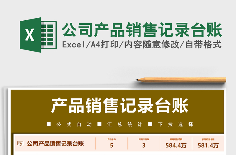 2025年公司产品销售记录台账