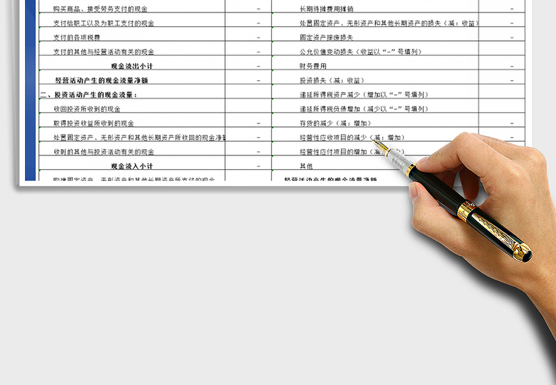 2024年自动生成现金流量表模板免费下载