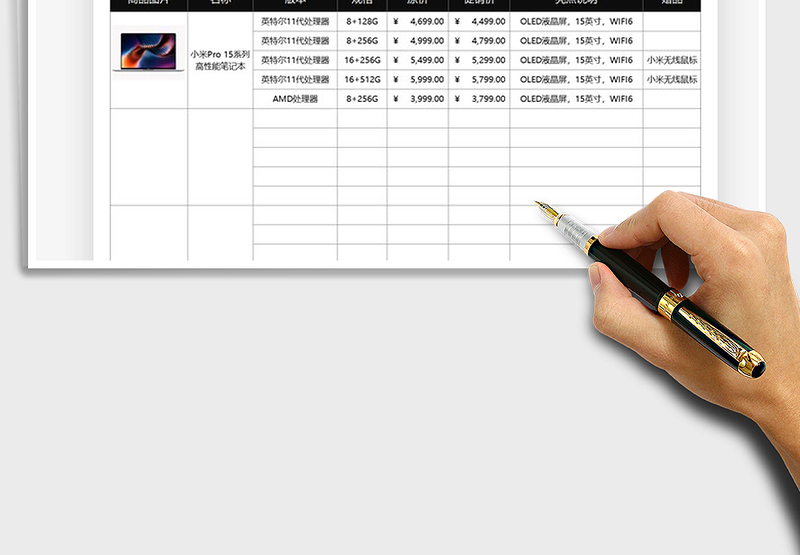 2025商品销售报价表免费下载