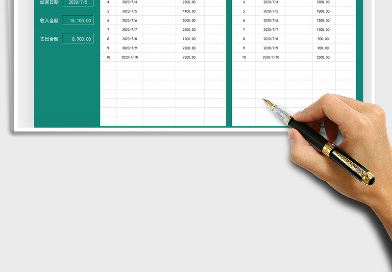 2025年日常收入支出管理明细表