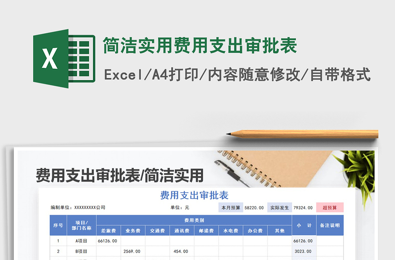 2025年简洁实用费用支出审批表
