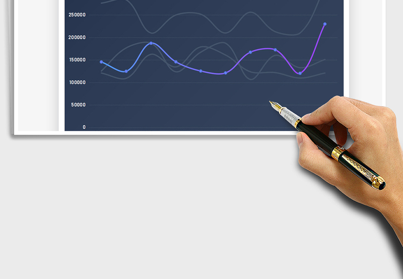 2025年年终个人销售业绩折线图