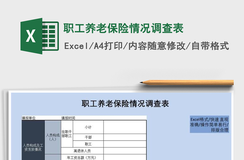 2025年职工养老保险情况调查表