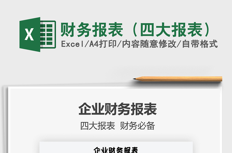 2024年财务报表（四大报表）