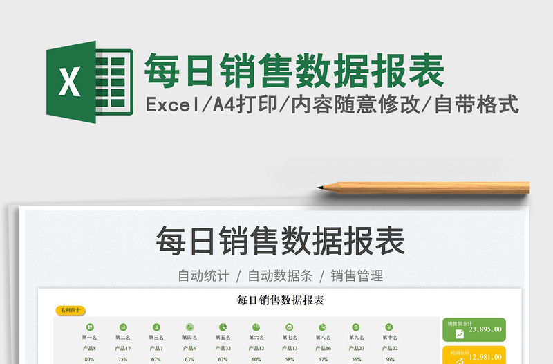 2025每日销售数据报表