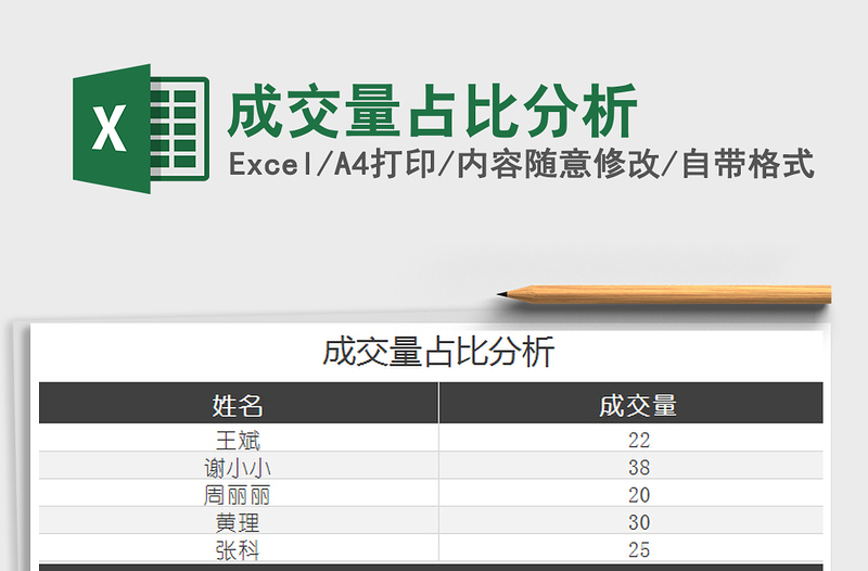 2024年成交量占比分析免费下载