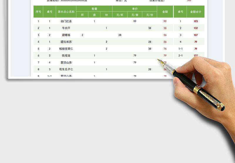 2025茶水吧点餐收费一体表