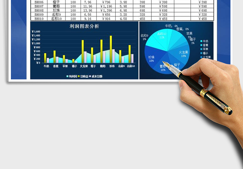 2025年商品销售利润报表