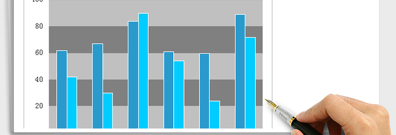2025年背景隔行填充柱形图免费下载