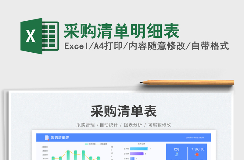 2025采购清单明细表