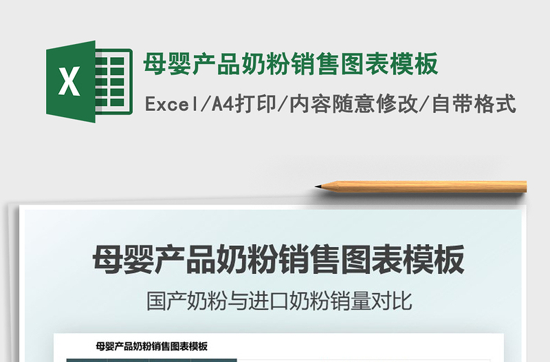 2025母婴产品奶粉销售图表模板免费下载