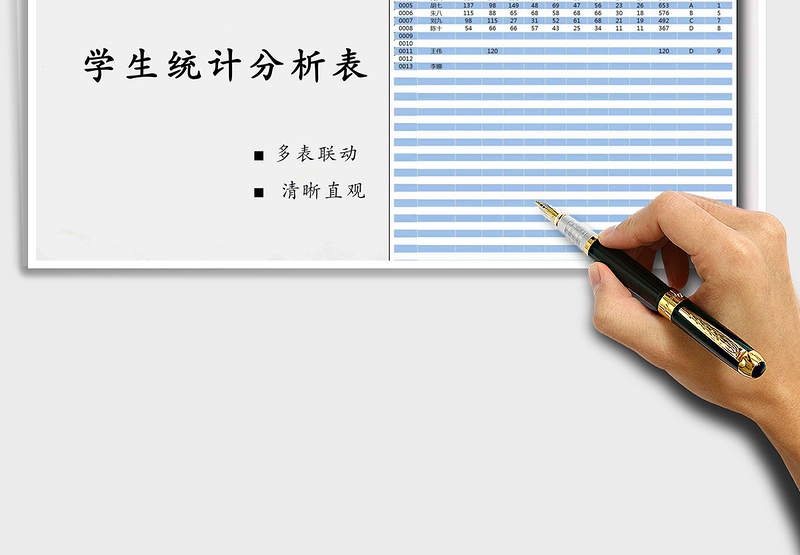 2025年学生成绩统计分析表（全函数统计）免费下载