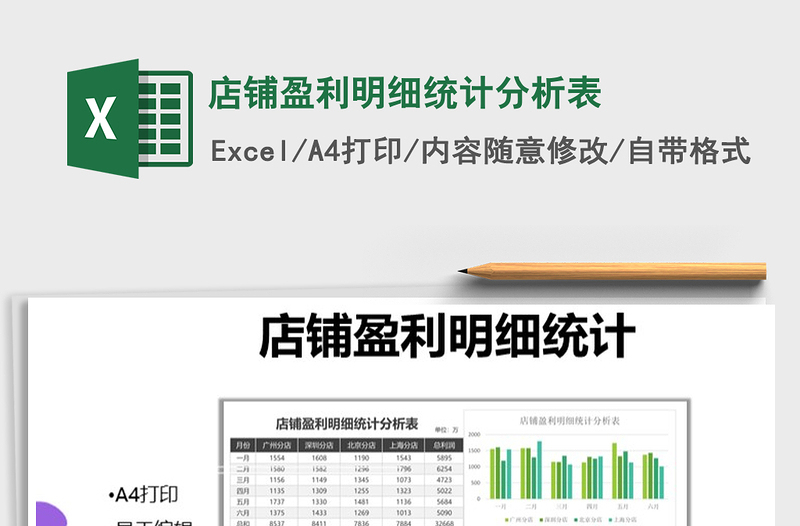 2025年店铺盈利明细统计分析表