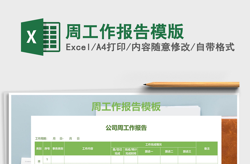 2025周工作报告模版免费下载