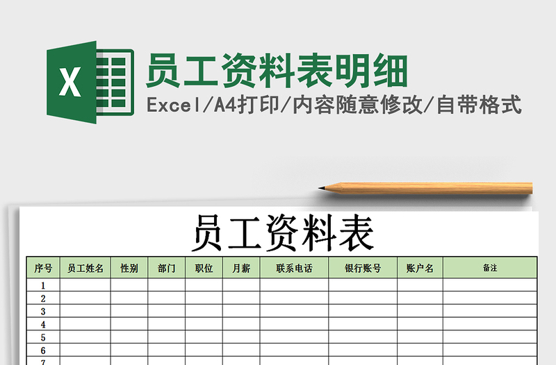 2025年员工资料表明细