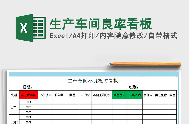 2025年生产车间良率看板