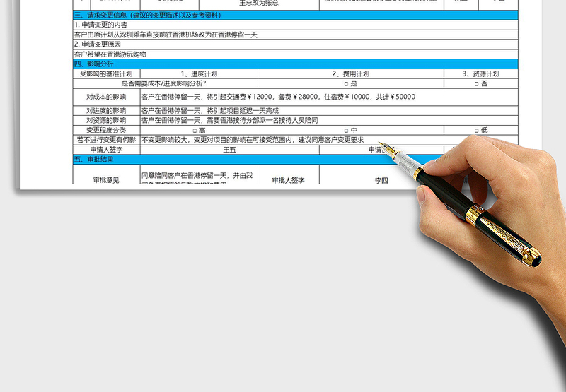 2025年项目变更管理表