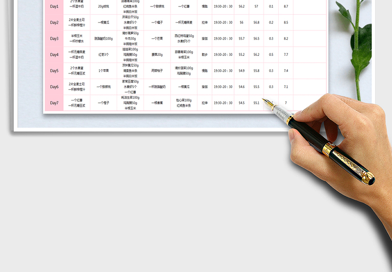 2024年一周减肥食谱-减肥计划