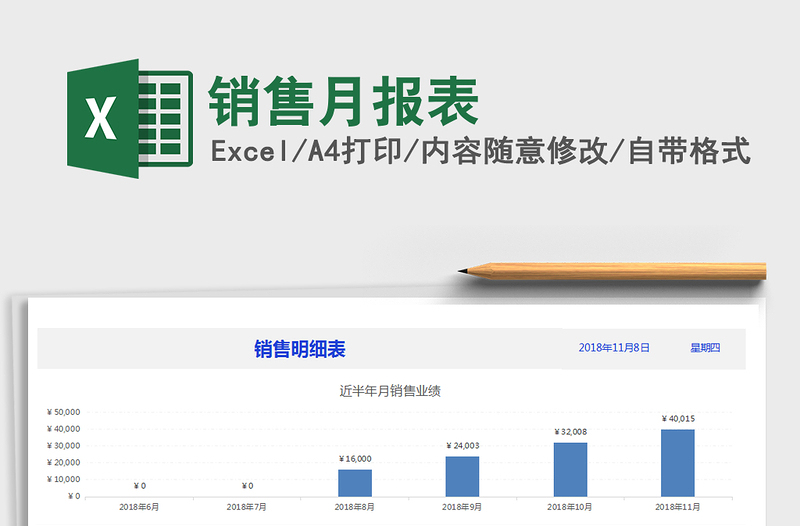 2025年销售月报表