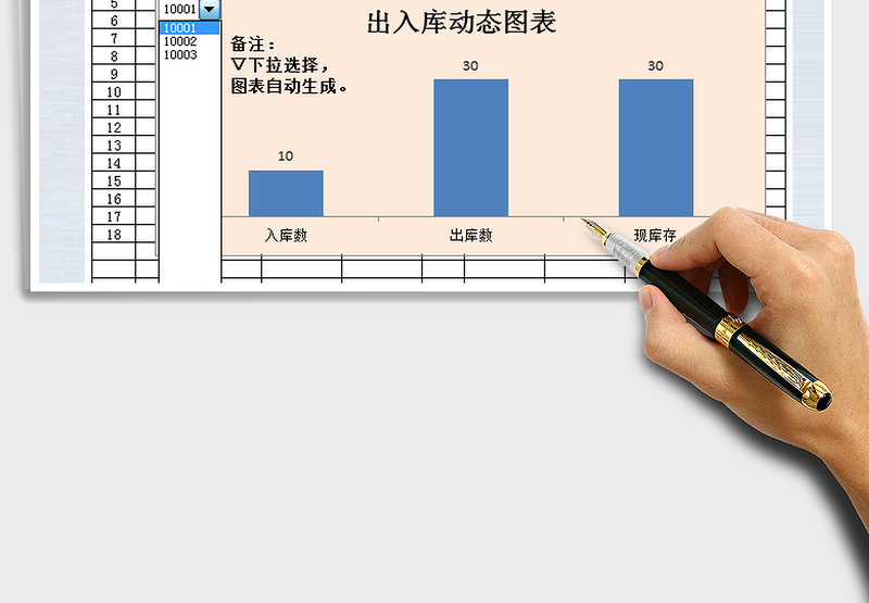 2025年出入库统计-动态图表