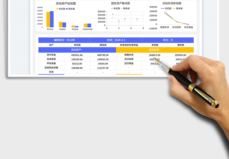 2025简约资产负债表免费下载