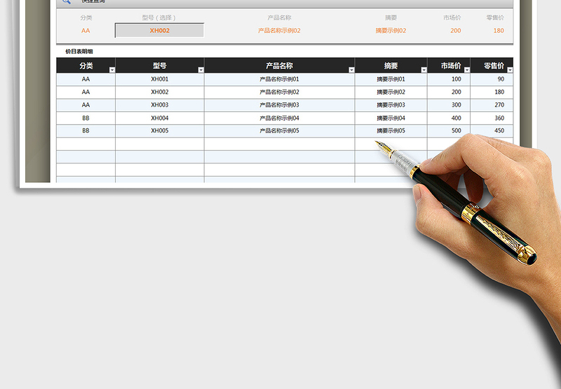 2024年产品选型表（产品查询表）