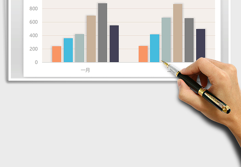 2025年沉稳系列图表之柱形图免费下载