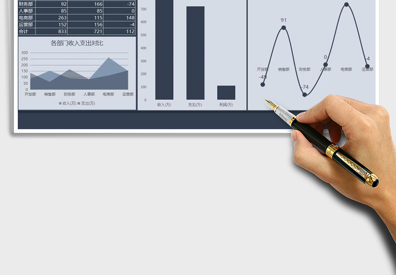 公司财务收入支出记账一览表