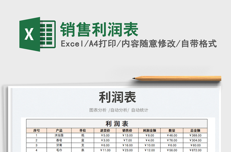 2025销售利润表免费下载