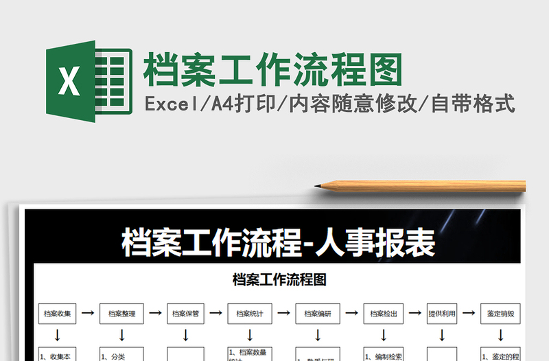 2025年档案工作流程图免费下载