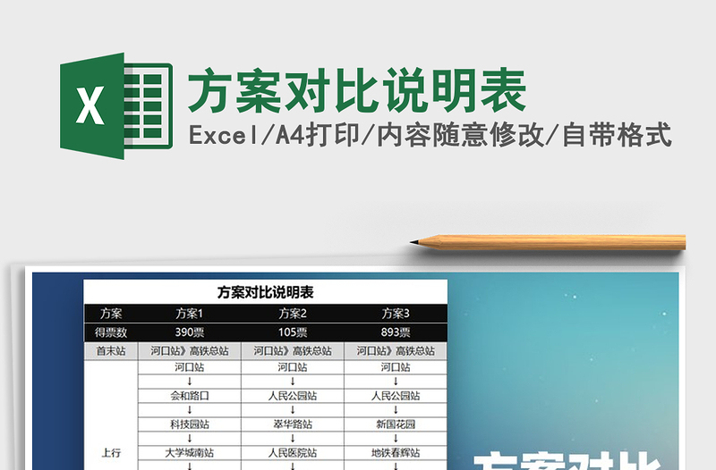 2025年方案对比说明表