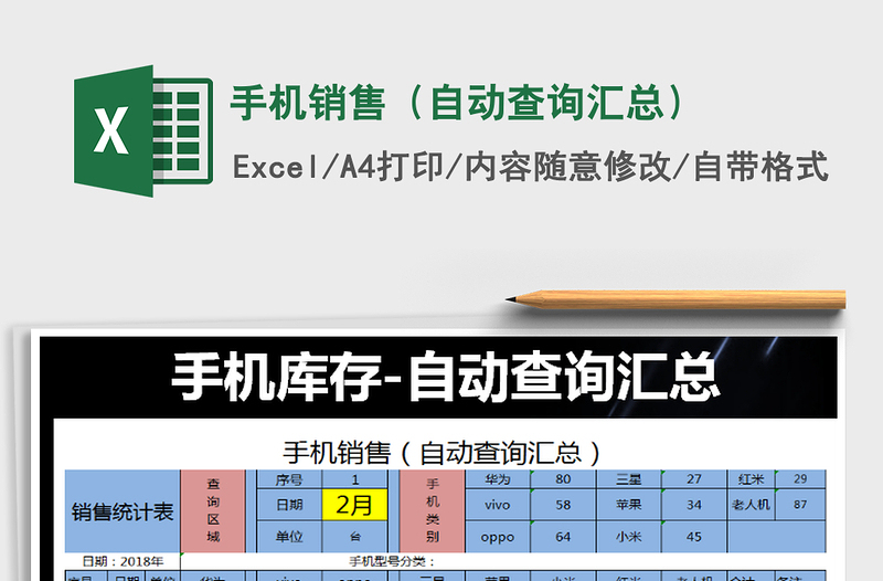 2025年手机销售（自动查询汇总）