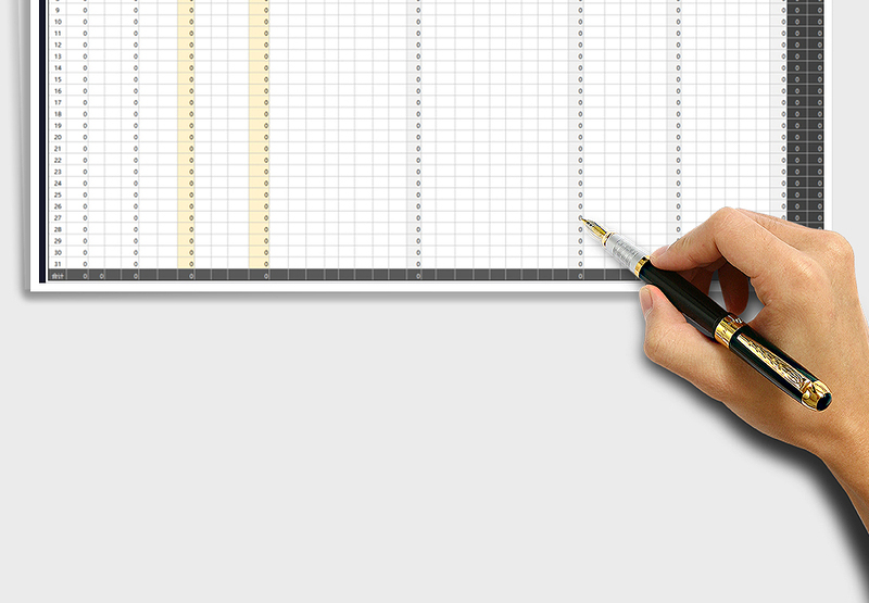 2025年酒店收支月报表-日统计