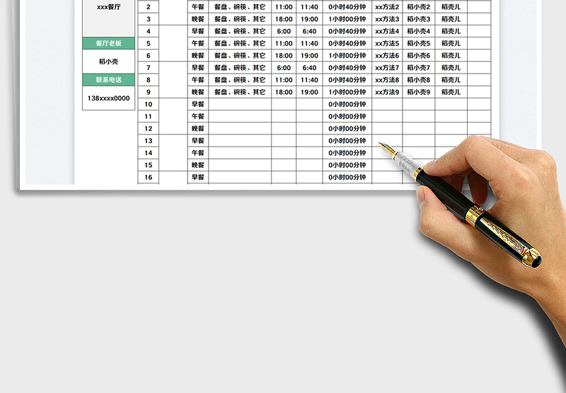 2025餐具消毒记录表免费下载