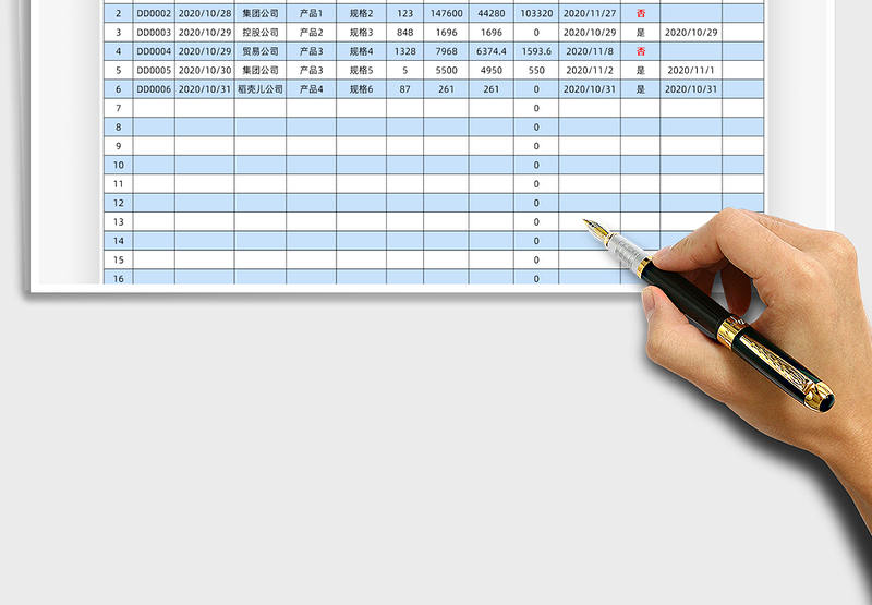 2025年销售订单应收及发票统计表