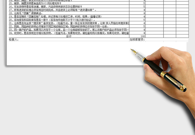 2025年仓库管理日常检查表