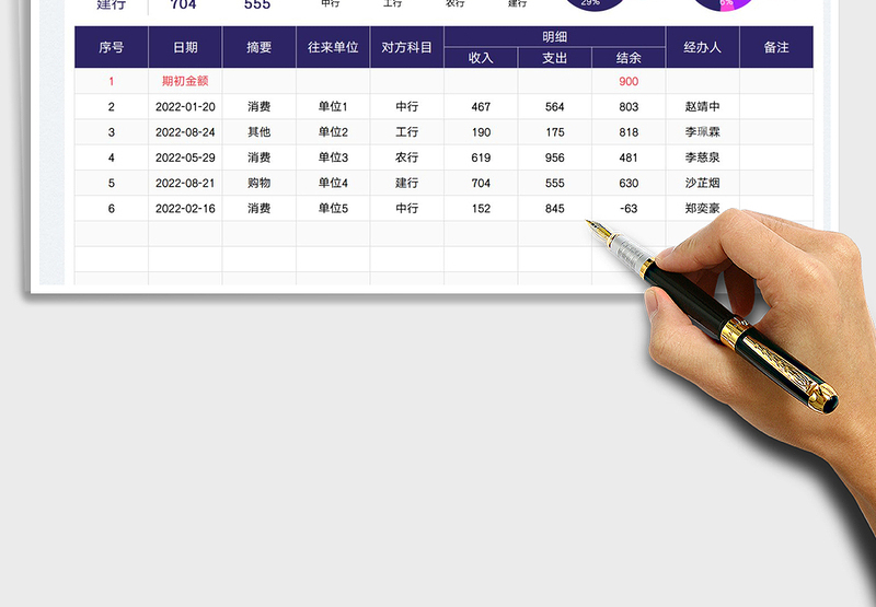 2025银行存款日记账免费下载