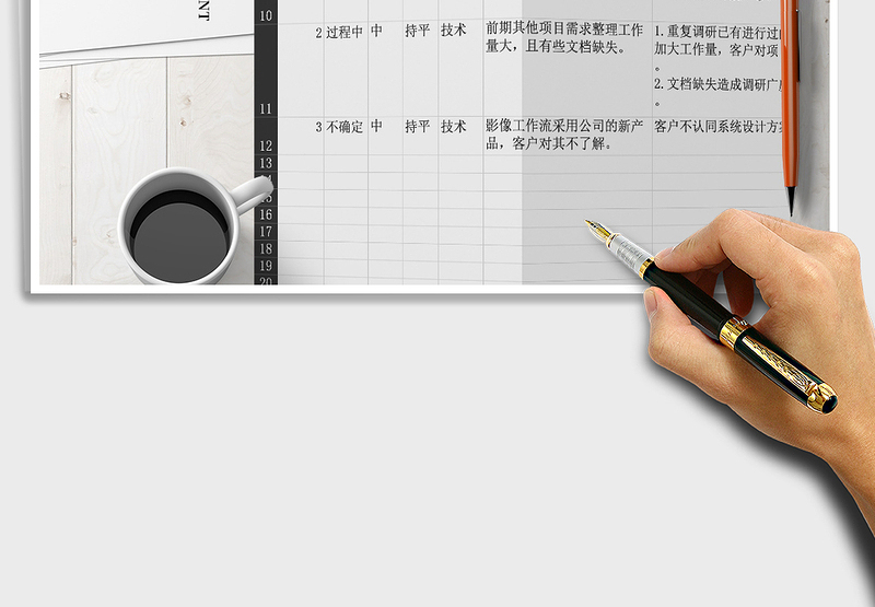 2024年项目管理-项目计划和监控-风险管理计划表