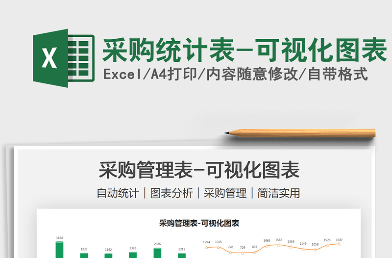 2025采购统计表-可视化图表免费下载