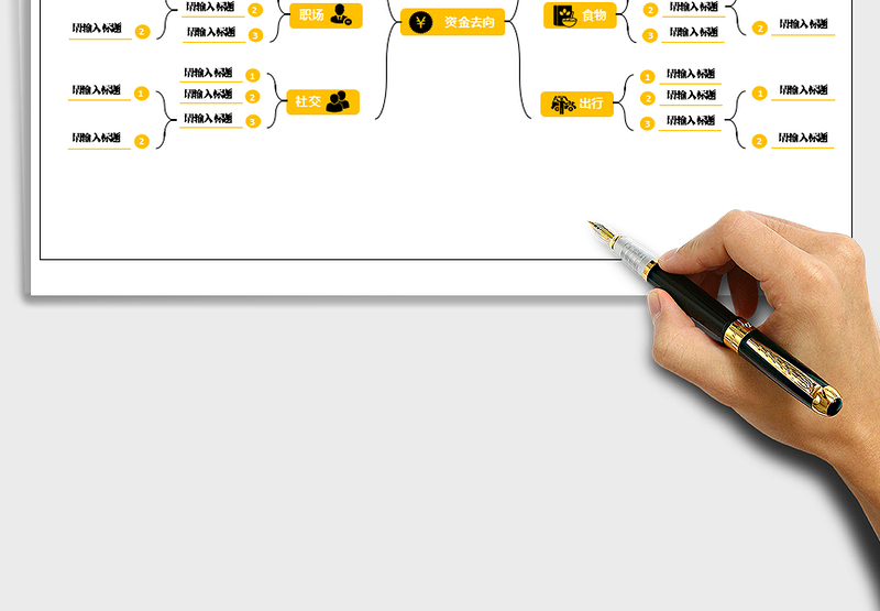 2025年思维导图流程图资金去向