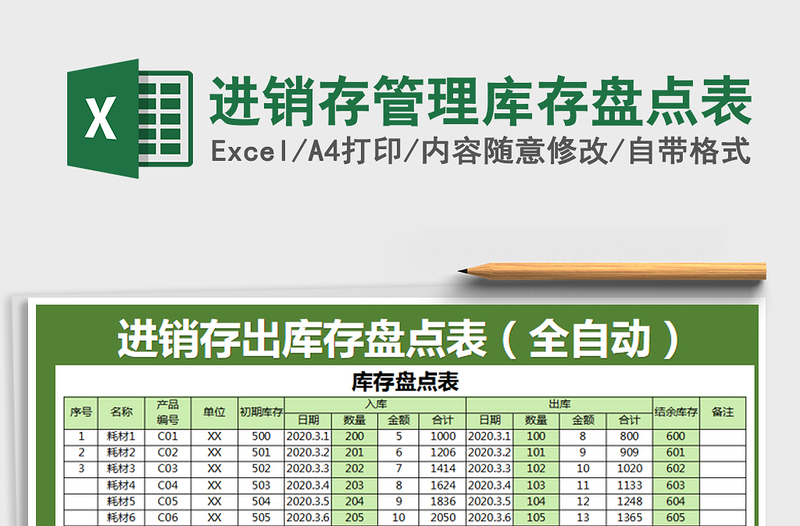 2025年进销存管理库存盘点表