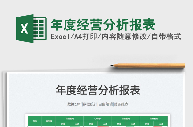 2025年度经营分析报表免费下载